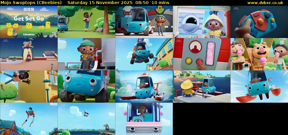 Mojo Swoptops (CBeebies) Saturday 15 November 2025 08:50 - 09:00