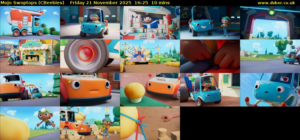 Mojo Swoptops (CBeebies) Friday 21 November 2025 16:25 - 16:35