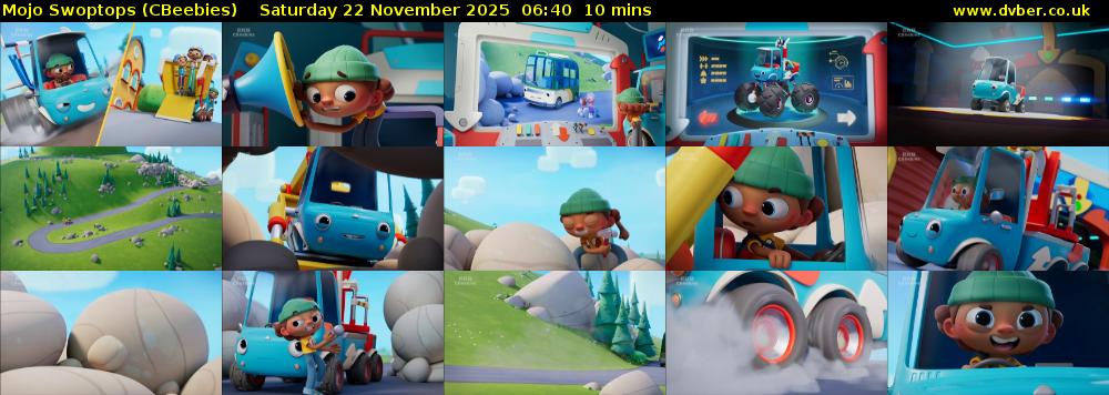 Mojo Swoptops (CBeebies) Saturday 22 November 2025 06:40 - 06:50