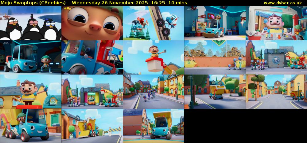 Mojo Swoptops (CBeebies) Wednesday 26 November 2025 16:25 - 16:35