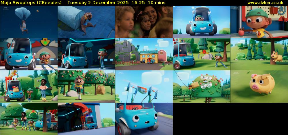 Mojo Swoptops (CBeebies) Tuesday 2 December 2025 16:25 - 16:35