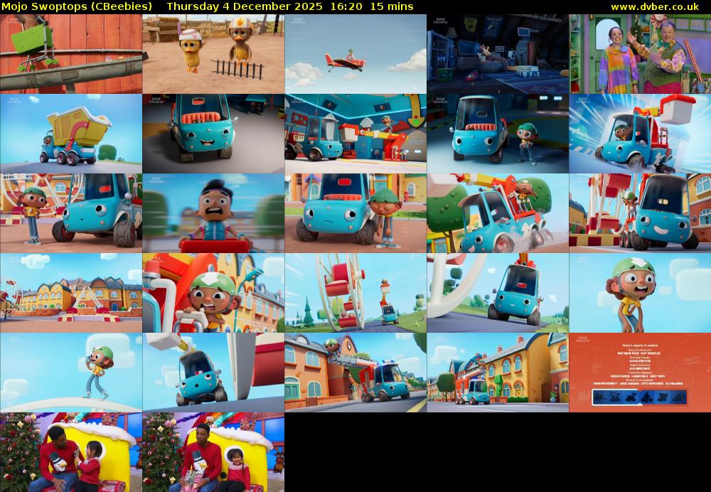 Mojo Swoptops (CBeebies) Thursday 4 December 2025 16:20 - 16:35