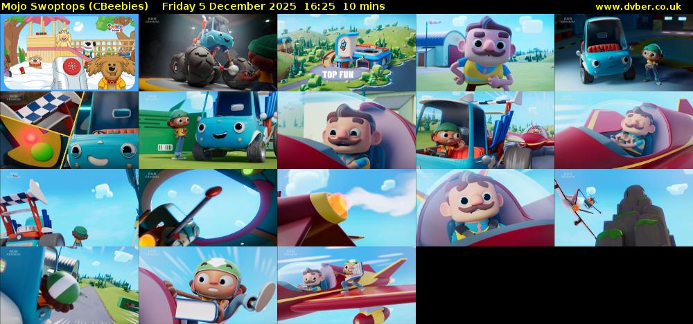 Mojo Swoptops (CBeebies) Friday 5 December 2025 16:25 - 16:35