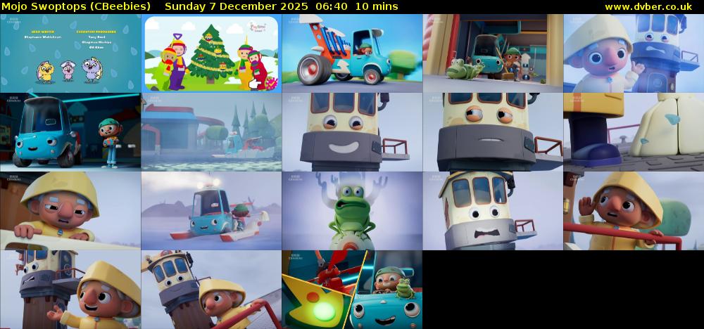 Mojo Swoptops (CBeebies) Sunday 7 December 2025 06:40 - 06:50