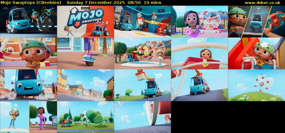 Mojo Swoptops (CBeebies) Sunday 7 December 2025 08:50 - 09:00
