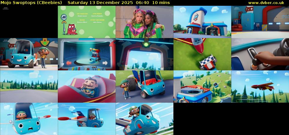 Mojo Swoptops (CBeebies) Saturday 13 December 2025 06:40 - 06:50