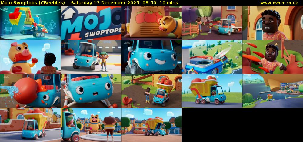 Mojo Swoptops (CBeebies) Saturday 13 December 2025 08:50 - 09:00