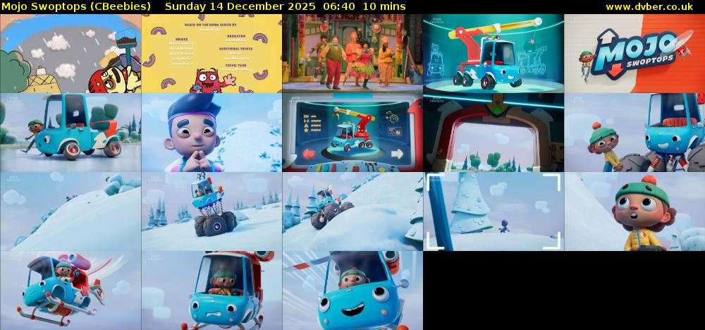Mojo Swoptops (CBeebies) Sunday 14 December 2025 06:40 - 06:50