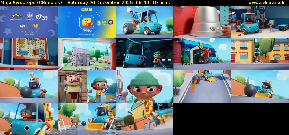 Mojo Swoptops (CBeebies) Saturday 20 December 2025 06:40 - 06:50
