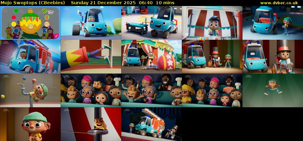 Mojo Swoptops (CBeebies) Sunday 21 December 2025 06:40 - 06:50