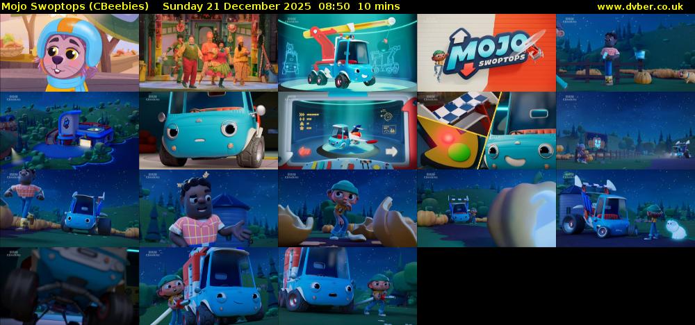 Mojo Swoptops (CBeebies) Sunday 21 December 2025 08:50 - 09:00