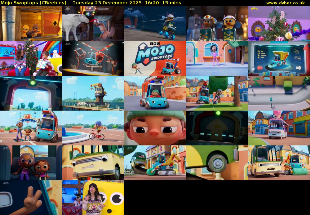 Mojo Swoptops (CBeebies) Tuesday 23 December 2025 16:20 - 16:35