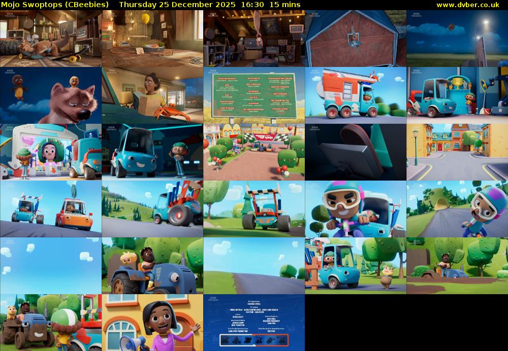 Mojo Swoptops (CBeebies) Thursday 25 December 2025 16:30 - 16:45
