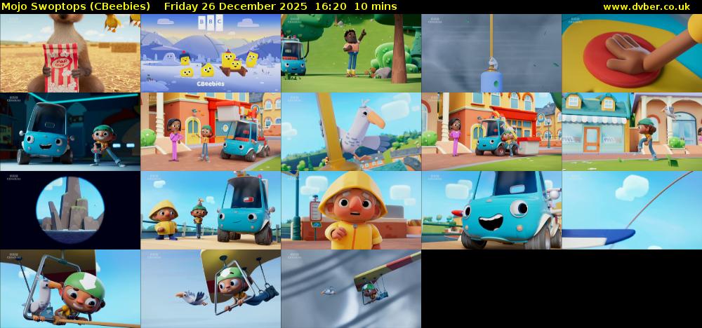 Mojo Swoptops (CBeebies) Friday 26 December 2025 16:20 - 16:30