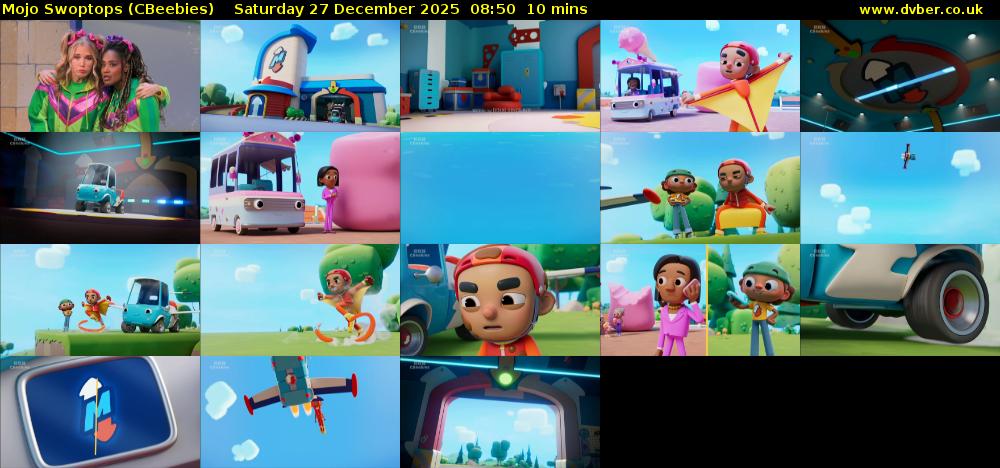 Mojo Swoptops (CBeebies) Saturday 27 December 2025 08:50 - 09:00