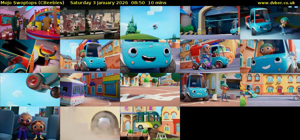 Mojo Swoptops (CBeebies) Saturday 3 January 2026 08:50 - 09:00