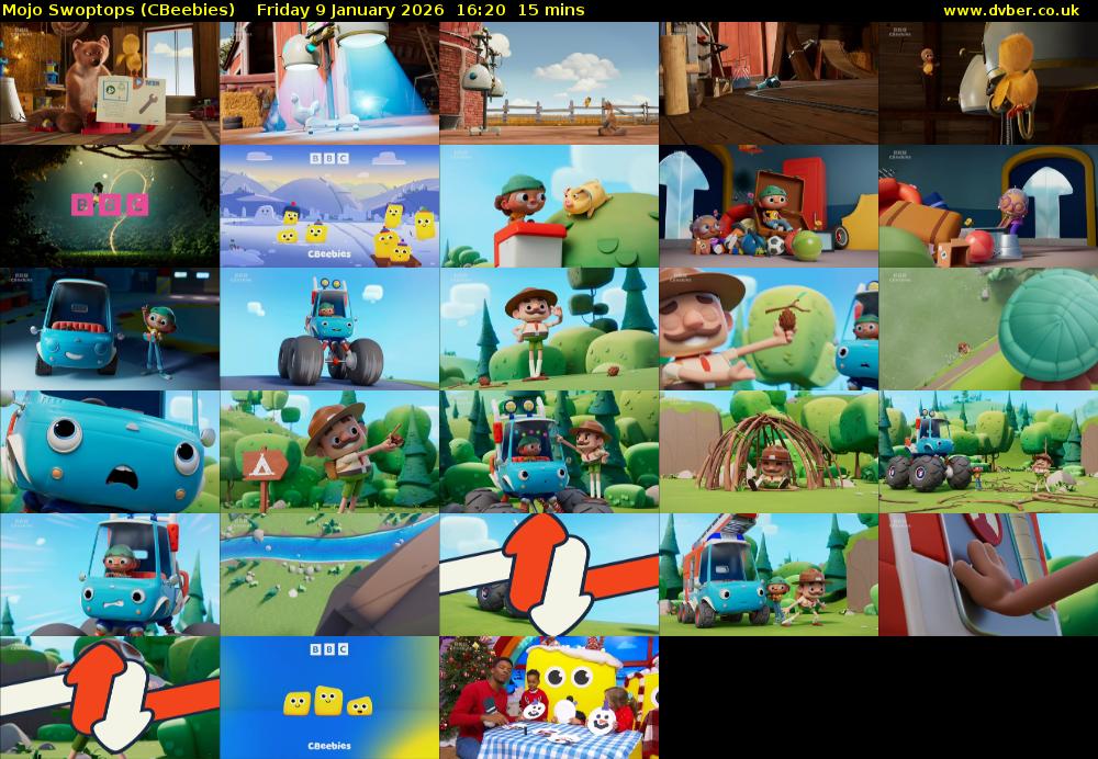 Mojo Swoptops (CBeebies) Friday 9 January 2026 16:20 - 16:35
