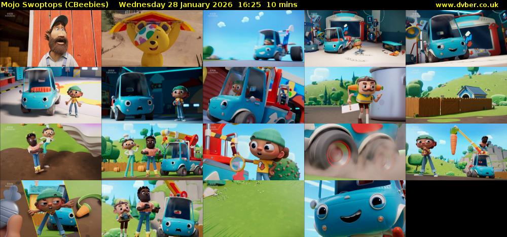 Mojo Swoptops (CBeebies) Wednesday 28 January 2026 16:25 - 16:35