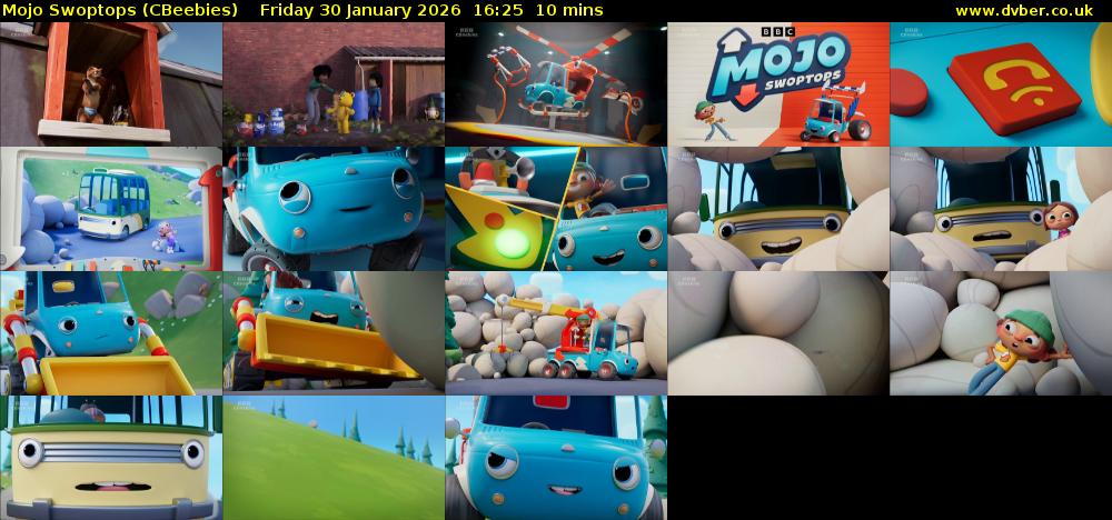 Mojo Swoptops (CBeebies) Friday 30 January 2026 16:25 - 16:35