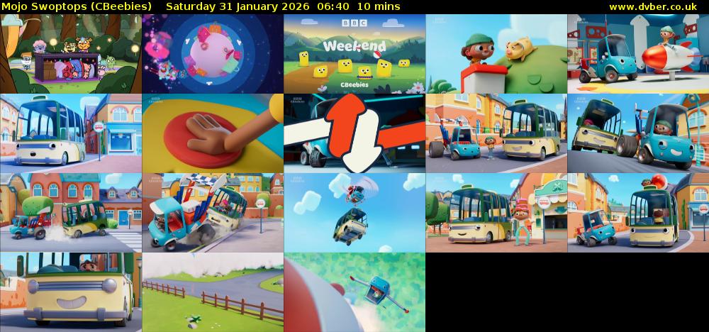 Mojo Swoptops (CBeebies) Saturday 31 January 2026 06:40 - 06:50