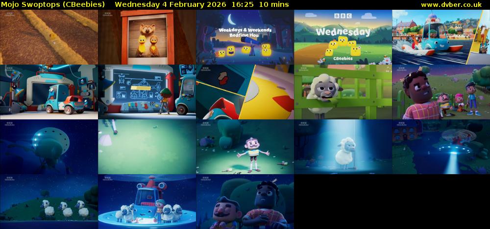 Mojo Swoptops (CBeebies) Wednesday 4 February 2026 16:25 - 16:35