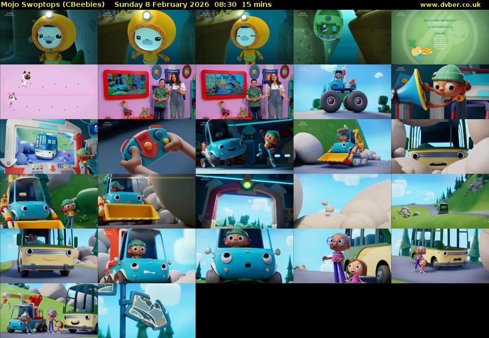 Mojo Swoptops (CBeebies) Sunday 8 February 2026 08:30 - 08:45