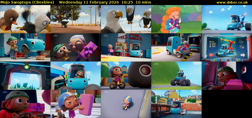 Mojo Swoptops (CBeebies) Wednesday 11 February 2026 16:25 - 16:35