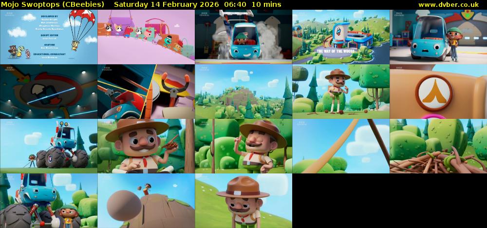 Mojo Swoptops (CBeebies) Saturday 14 February 2026 06:40 - 06:50