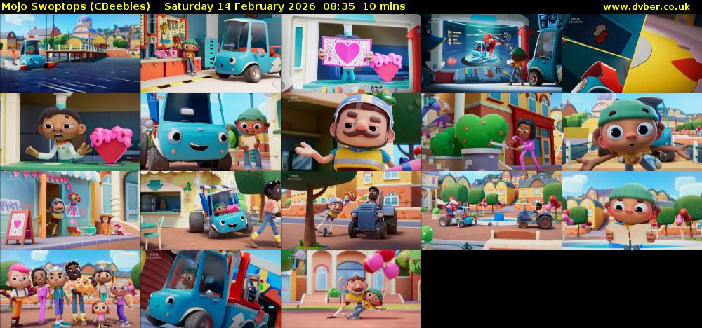 Mojo Swoptops (CBeebies) Saturday 14 February 2026 08:35 - 08:45