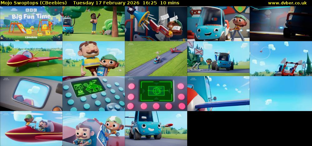 Mojo Swoptops (CBeebies) Tuesday 17 February 2026 16:25 - 16:35