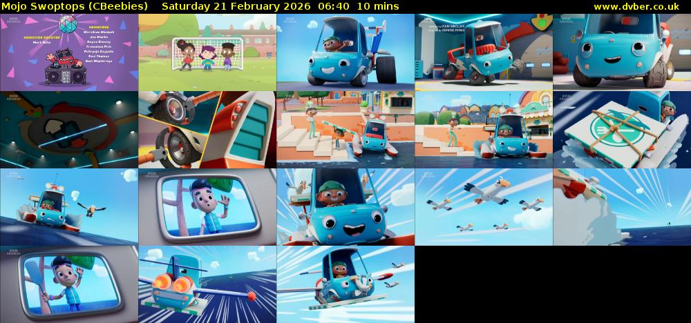 Mojo Swoptops (CBeebies) Saturday 21 February 2026 06:40 - 06:50