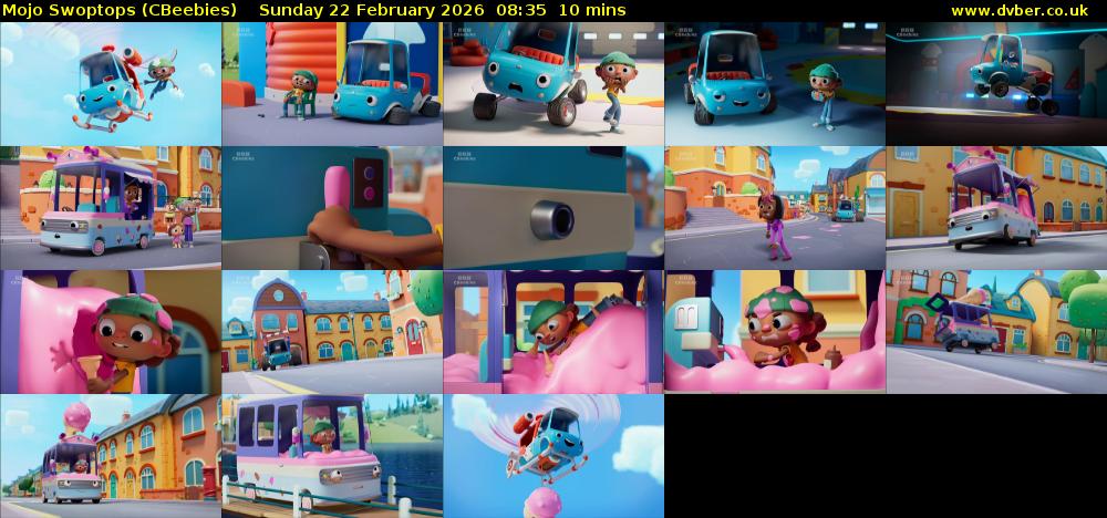 Mojo Swoptops (CBeebies) Sunday 22 February 2026 08:35 - 08:45