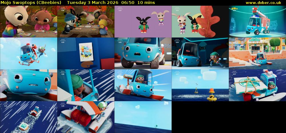 Mojo Swoptops (CBeebies) Tuesday 3 March 2026 06:50 - 07:00