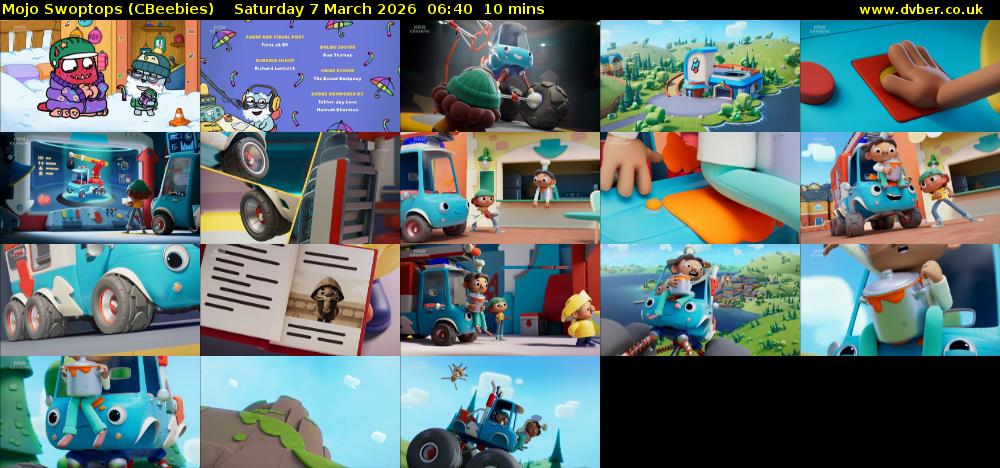 Mojo Swoptops (CBeebies) Saturday 7 March 2026 06:40 - 06:50