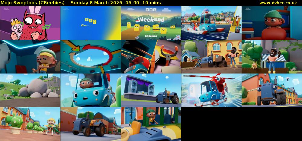 Mojo Swoptops (CBeebies) Sunday 8 March 2026 06:40 - 06:50