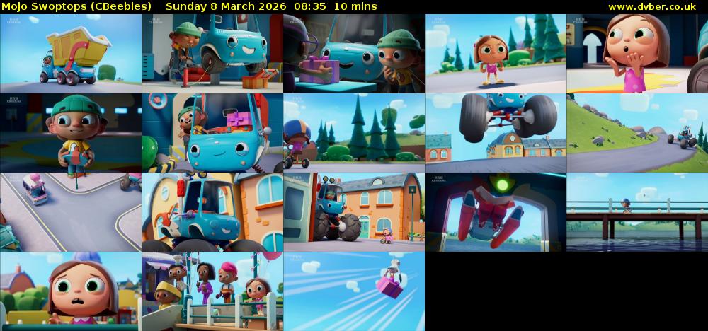 Mojo Swoptops (CBeebies) Sunday 8 March 2026 08:35 - 08:45