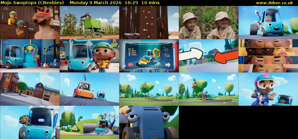 Mojo Swoptops (CBeebies) Monday 9 March 2026 16:25 - 16:35