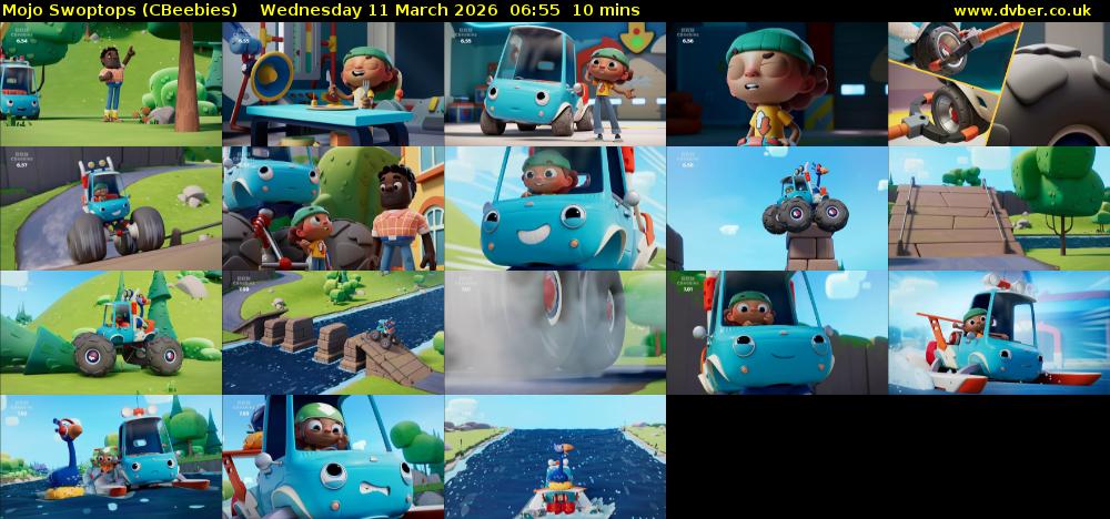 Mojo Swoptops (CBeebies) Wednesday 11 March 2026 06:55 - 07:05