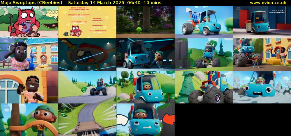 Mojo Swoptops (CBeebies) Saturday 14 March 2026 06:40 - 06:50