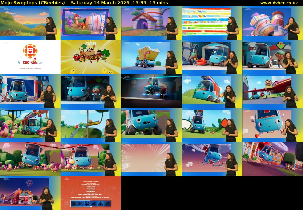 Mojo Swoptops (CBeebies) Saturday 14 March 2026 15:35 - 15:50