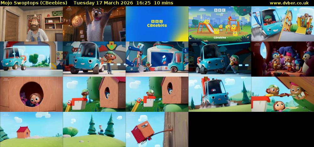 Mojo Swoptops (CBeebies) Tuesday 17 March 2026 16:25 - 16:35