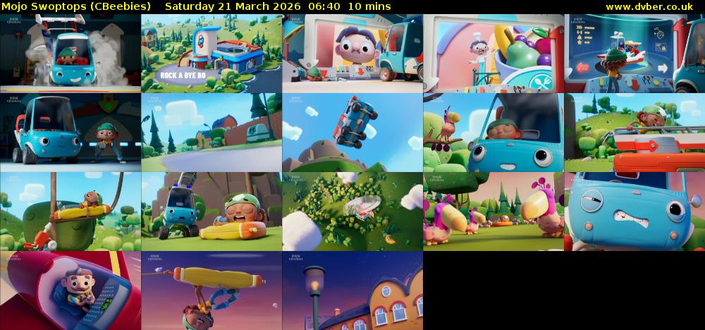 Mojo Swoptops (CBeebies) Saturday 21 March 2026 06:40 - 06:50