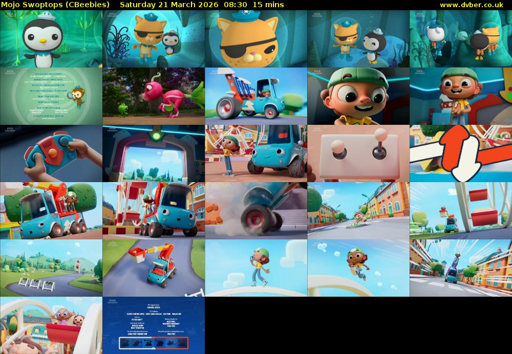 Mojo Swoptops (CBeebies) Saturday 21 March 2026 08:30 - 08:45