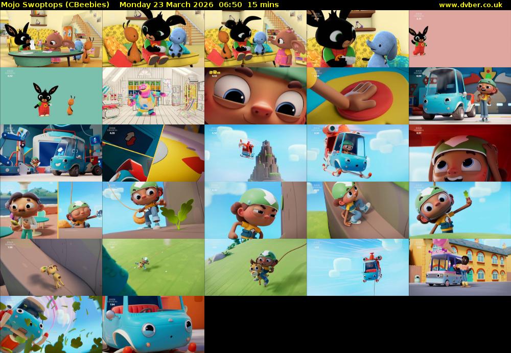Mojo Swoptops (CBeebies) Monday 23 March 2026 06:50 - 07:05