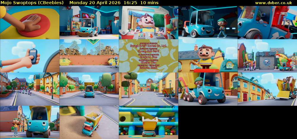 Mojo Swoptops (CBeebies) Monday 20 April 2026 16:25 - 16:35