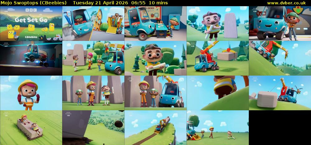 Mojo Swoptops (CBeebies) Tuesday 21 April 2026 06:55 - 07:05