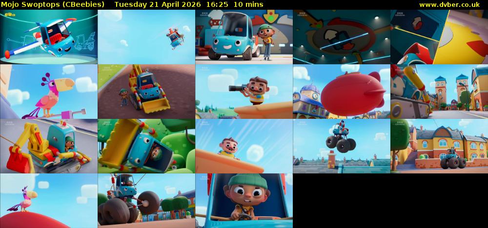 Mojo Swoptops (CBeebies) Tuesday 21 April 2026 16:25 - 16:35
