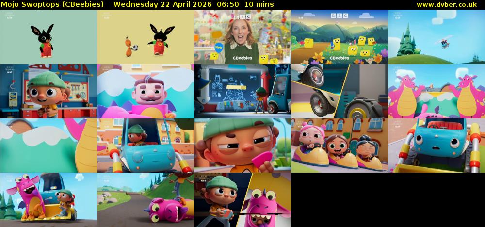 Mojo Swoptops (CBeebies) Wednesday 22 April 2026 06:50 - 07:00