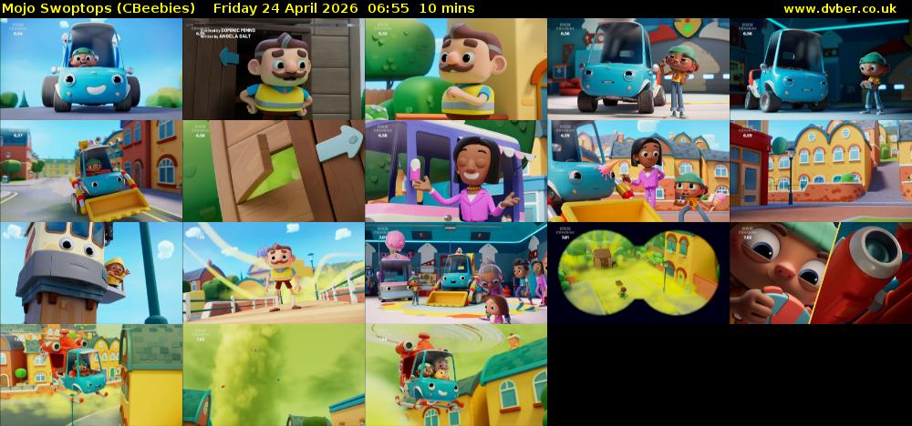 Mojo Swoptops (CBeebies) Friday 24 April 2026 06:55 - 07:05