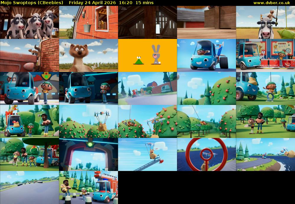 Mojo Swoptops (CBeebies) Friday 24 April 2026 16:20 - 16:35